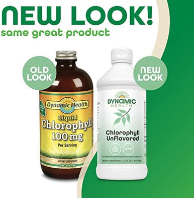 Dynamic Health Liquid Chlorophyll Unflavored 100 Mg Sodium Copper Chlorophyllins With Alfalfa And Mulberry Leaves Plant Cleanse And Deodorizing No Added Sugar 16 Fl Oz