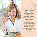 Coconut Country Living's Extra Virgin Coconut Oil in Glass Jar- Cold Pressed, Unrefined organic Superfood for Hair, Skin, Beauty, Cooking - Keto & Paleo Diet Friendly - 33.81 oz
