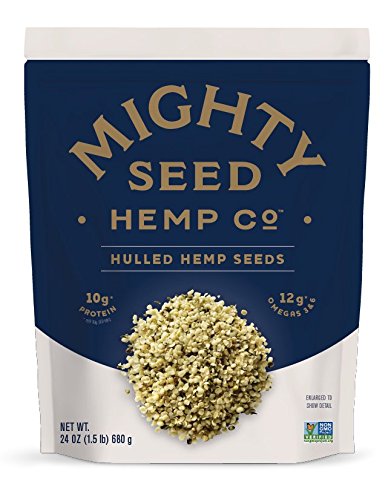 Mighty Seed Hemp Hulled Seeds, 24 Ounce | 10 g Protein, 12 g Omegas per 30 g Serving, Gluten-Free, Perfect for Salads, Cereal, Granola, Oatmeal and Yogurt