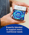 Olly Men'S Multivitamin Gummy Overall Health And Immune Support & Metabolism Gummy Rings Apple Cider Vinegar Vitamin B12 Chromium