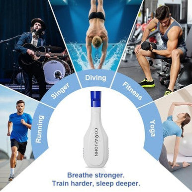 Comayjohn Respiratory TrainerExercise EquipmentAdjustable Pressure Setting Custom Resistance Easy To Clean Easy To Carry.