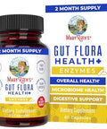 Maryruth'S Maryruth Organics Gut Flora Health Enzymes Up To 2 Month Supply Prebiotic Probiotic Digestive Enzymes Blend For Healthy Gut Biome & Digestive Support Gastrointestinal Health 60 Capsules