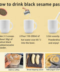 BKSUAIWU Black Sesame Walnut Mulberry Powder,500g/17.63oz,Ground Sesame Seeds,No Sugar,Instant Beverage Cereal BreakfastÃ©Â»â€˜Ã¨Å ÂÃ©ÂºÂ»Ã§Â³Å