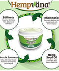 Hempvana Relief Cream 2 Pack with Seed Extract Relieves Inflammation Muscle Joint Back Knee Nerves and Arthritis Made in USA 3oz Paraben Free Vegan Cruelty Free As Seen On TV