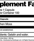 Terravita Usnea Lichen Moss - 450 Mg (100 Capsules, Zin: 514899)