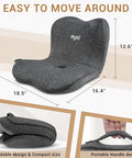 Mynt Lower Back Massager Shiatsu Hip Massager Lumbar Rolling Massage Seat Cushion With Heat Foldable Ergonomic Support Cushion For Home Office Help Improve Sitting Posture s For Mom