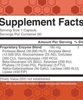 Maryruth'S Maryruth S Gluten Digestive Enzymes Up To 2 Month Supply Proprietary Enzyme Blend Vegan Pine-Based Capsules Non-Gmo 60 Count