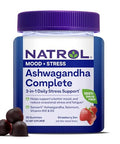 Natrol Ashwagandha Complete Gummy 3-In-1 Daily Stress Support Supports Better Mood Reduces Occasional Stress And Fatigue 30 Gummies Up To A 15 Day Supply