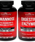 Divine Bounty D-Mannose Capsules & Digestive Enzymes With Probiotics Bundle