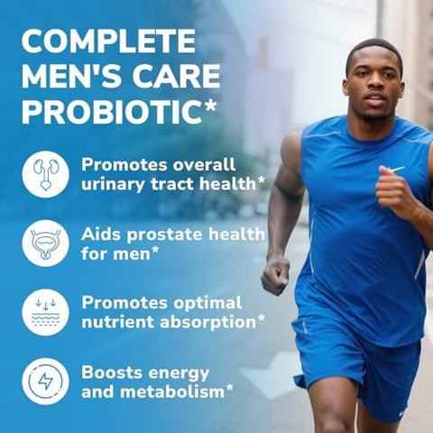 10 in 1 Magnesium Complex 120 Vegan Capsules and Probiotics for Men 70 Billion CFU 15 Strains