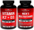 Divine Bounty Vitamin K2 With D3 & Men'S Multivitamin Bundle