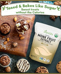 Durelife Organic 100% Pure Monk Fruit sweetener, No Erythritol, Monkfruit Extract Powder 10 OZ and DureLife XYLITOL Sugar Substitute 1 LB (16 OZ) Made From 100% Pure Birch Xylitol NON GMO