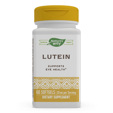 Nature's Way Lutein, Supports Eye Health*, 20 mg per Serving, 60 Softgels