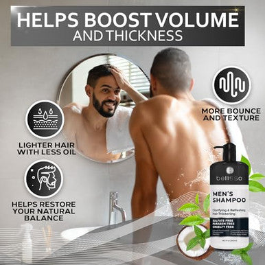 Bellisso Shampoo For Men And Biotin Hair Mask