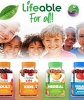 Lifeable Kids Multivitamin with Iron Gummies Great Tasting Vitamins for Kids Vegetarian NonGMO Childrens Multivitamin 90 Gummies