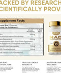 Nad Supplement, 120 Capsules Nicotinamide Riboside 1000Mg Pure Organic, Anti Aging Antioxidant Cellular Repair Energy And Dna Repair