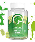 Ivybears Menâ€™S Hair Vitamin Gummies â€“ Anti-Hair-Loss Anti-Shedding â€“ Hair Growth Supplement For Men â€“ Biotin Folic Acid Zinc - Vitamins A C D E B5 B6 And B12 â€“ For Hair Skin & Nails â€“ Vegan