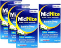 Midnite Sleep Cycle Support Back To Sleep Low Dose Melatonin & Herbal Blend Cherry Flavor 30 Quick Melt Tablets (Pack Of 4)