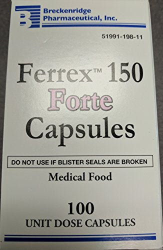 Ferrex 150 Forte Capsules 100 Count Blister Pack