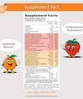 Buried Treasure Children's Daily Liquid Multivitamin 16 oz 16 servings Orange Mango Flavor Supports Kids with Essential Nutrients and Minerals