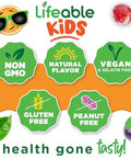 Lifeable Vitamin B Complex for Kids with VIT C Great Tasting B Complex Gummies Vegan Kids B Complex Energy and Nerve Support 90 Gummies