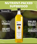 Tonnelli Premium Cold Pressed Naturally Refined Avocado Oil, 1 Liter | High Smoke Point 520F | Product of Spain Certified Kosher (including Passover)