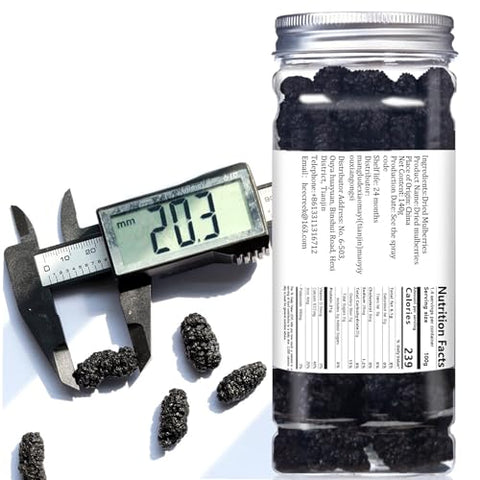 Premium Dried Black Mulberries Dried Mulberries Black Mulberry Tea Herbal Tea No Sugar Added & No Additives Dried Fruit Snack Ã©Â»â€˜Ã¦Â¡â€˜Ã¦Â¤Â¹Ã¥Â¹Â² Ã¦Â¡â€˜Ã¨â€˜Å¡ 280g/10oz