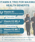 Igennus Full Spectrum Vitamin K Complex K1 and K2 (MK4 and MK7) 90 Capsules All Trans Bioactive Form for Superior Bone and Cardiovascular Support 1aDay Clean Label Vegan