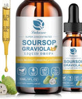 (2 Pack) Soursop Graviola Leaf Extract Liquid Drop Plus Pure Botanical Sea Moss for Cell Support and Regeneration Immunity and Gut Health Soursop Bitters Liquid Full Texture Natural Flavor 1 Fl Oz
