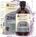 Liquid Zinc (Glycinate Chelate) With Organic Elderberry and Echinacea (High In Quercetin) 4In1 Immune Suport Supplement For Adults and Kids Great Tasting Alcohol and Gluten Non Gmo (4.0 Oz)