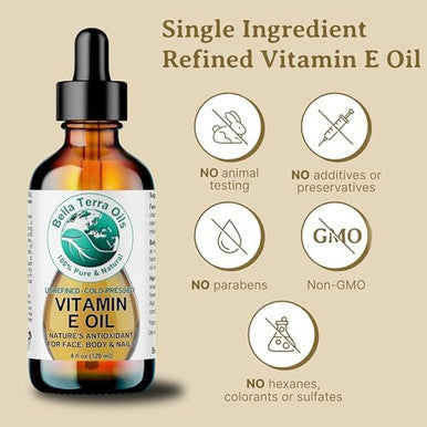 Bella Terra Oils Natural Vitamin E Oil