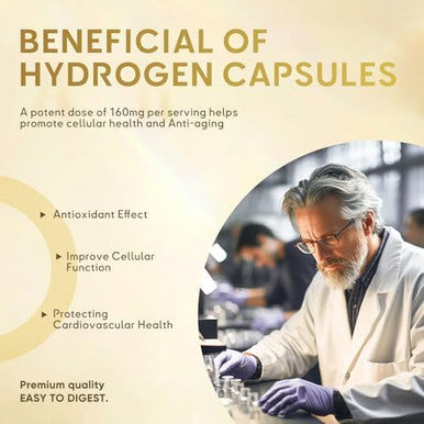 Life Nutrition-H2 Molecular Hydrogen Water Tablets With Magnesium 120 Tablets Dietary Supplement Supports Brain Health And Cognitive FunctionHelps Fight Inflammation & Stress