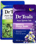 Dr Teal'S Salt Bath Variety Set (2 Pack3Lbs Ea.) - Relax & Relief Eucalyptus & SpearmintMelatonin Sleep Soak