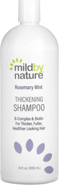 Thickening Shampoo, B-Complex & Biotin, Rosemary Mint, 34 fl oz (1005 ml), Mild By Nature