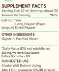 Long Pepper B120 (2pcs) Alcohol-Free Herbal Extract Tincture, Concentrated Liquid Drops Natural Long Pepper (Piper Longum) Dried Pepper (2x4 fl oz)
