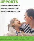 Davinci Labs Potenc Support Immune System Function & Collagen Health Vitamin C Calcium Magnesium Zinc Potassium Manganese & Bioflavonoids Vegetarian Gluten 250 Tablets