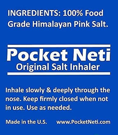 Basic Vigor Pocket Neti Breathe Easy And Plain Salt Inhaler 2Pack Bundle