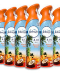 Febreze Air Mist Air Freshener Spray Odor Fighting Room Spray Deodorizer For Home Bathroom Kitchen Office Apartment Dorm Room Classroom Hawaiian Aloha 8.1Oz 6Ct