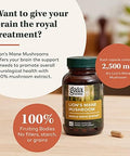 Gaia Herbs Lion'S Mane Mushroom Help Maintain Neurological Health 120 Vegan Liquid Phytocapsules