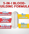 Vitalibre Iron Complex Supplement 60 Capsules & Akkermansia Muciniphila Probiotic 1 Billion Tfu, 30 Capsules