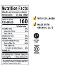 Purely Elizabeth, Blueberry Walnut, Superfood Oatmeal Pouch 8oz (8oz Bag), Collagen, Gluten-Free, Organic Oats (Pack of 2)