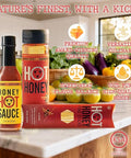 Savannah Bee Company Hot Honey Box Gift Set - Award-Winning Honey Collection - Includes Hot Honey, Sauce, and Fire Sticks - Perfect Gourmet Gift for Spice Lovers
