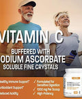 Buffered Vitamin C Powder Ascorbic Buffered with Ascorbate Soluble Fine Crystals Promotes Healthy Immune System and Cell Protection Powerful Antioxidant - 1 Kilogram (2.2 Lbs)