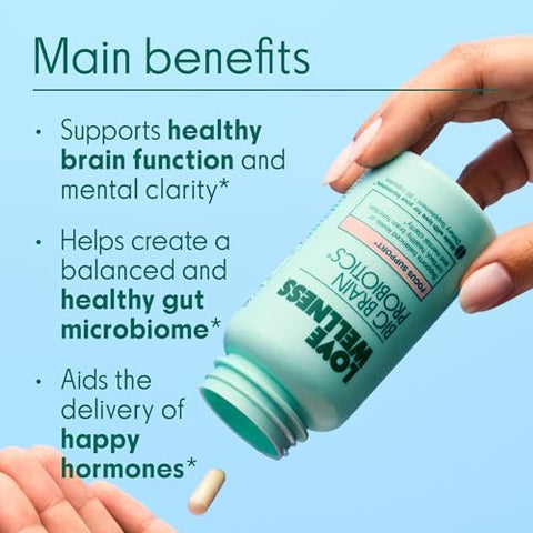Love Wellness Daily Love Multivitamin & Big Brain Probiotics Mind And Body Duo Womens Vitamin And Probitoic