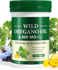 Aebefbaw Oregano Oil Capsules With Black Seed Oil 120 Softgels 6000Mg