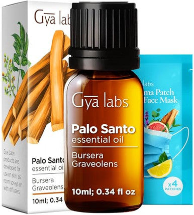 Gya Labs Palo Santo Essential Oil For Diffuser & Lavender Oil Essential Oil For Diffuser Set - Aromatherapy Grade Essential Oils Set - 2X10Ml - Gya Labs