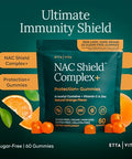 Etta Vita Sugar-Free Nac Gummies (Immune Support Complex) N-Acetyl Cysteine Vitamin C & Zinc - Supports Respiratory Health Liver Detox & Cleanse Kidney Function Nac Supplement For Kids And Adults - Vegan