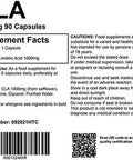 Conjugated Linoleic Acid 90 Capsules, High Strength CLA Tonalin 1000mg Softgels Capsules Supplement UK Made. Pharmaceutical Grade Omega 6 Oil from Safflower