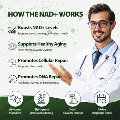 Windboss.Nad Supplement, Liposomal Nad Nicotinamide Riboside Resveratrol 900Mg Resveratrol, Quercetin, Nad Resveratrol Supplement For Anti-Aging, Energy, Focus - 100 Capsules