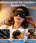 Maweme Heated Eye Mask For Dry EyesCordless Warm Eye Compress 3 Heat Levels Heat And Cooling Eye Relief Improved SleepLight Blocking Design Washable Cover Travel s For Men Women